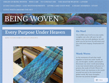 Tablet Screenshot of beingwoven.org